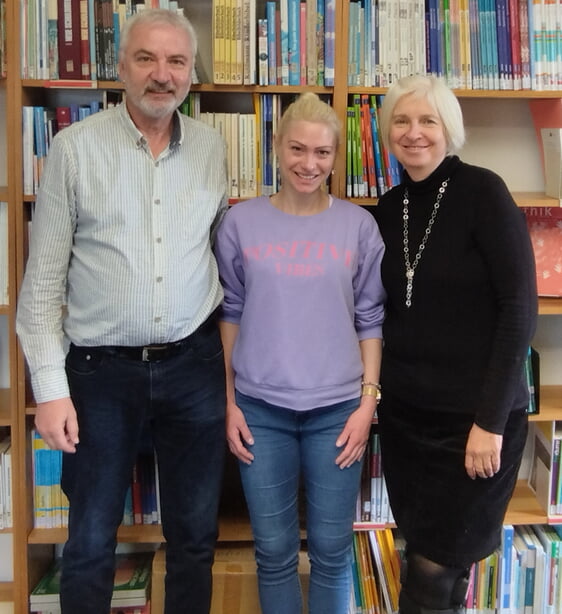 Studienleiter Karl-Heinz Held, Sekretärin Julia Schmitt und Schuldekanin Andrea Holm